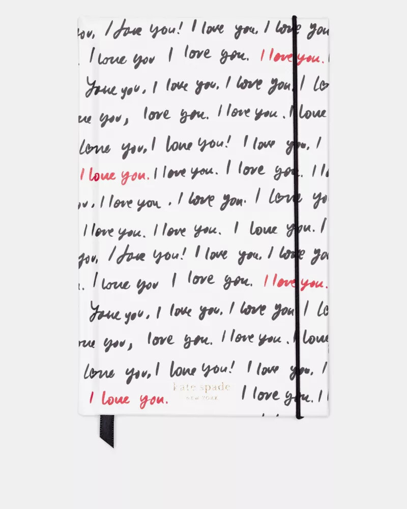 i love you take note notebook black