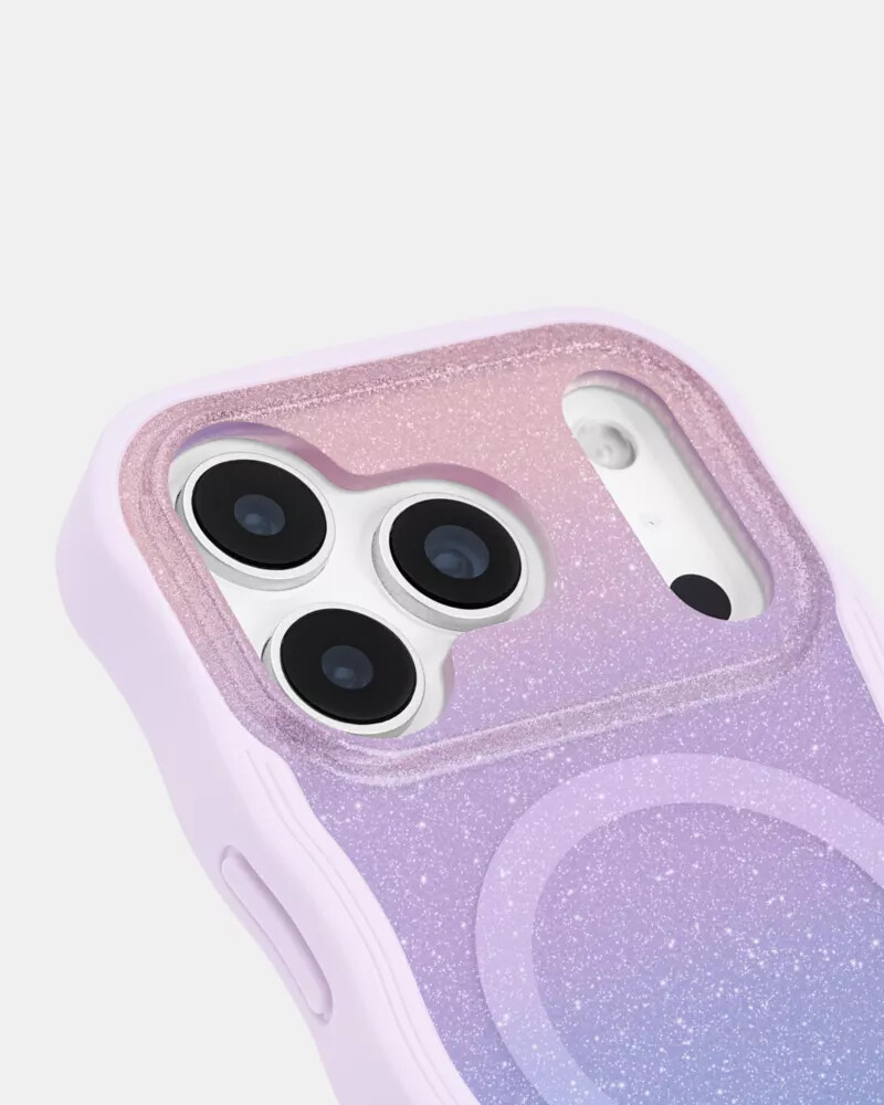 kate spade wavy - opal glitter magsafe case opal glitter