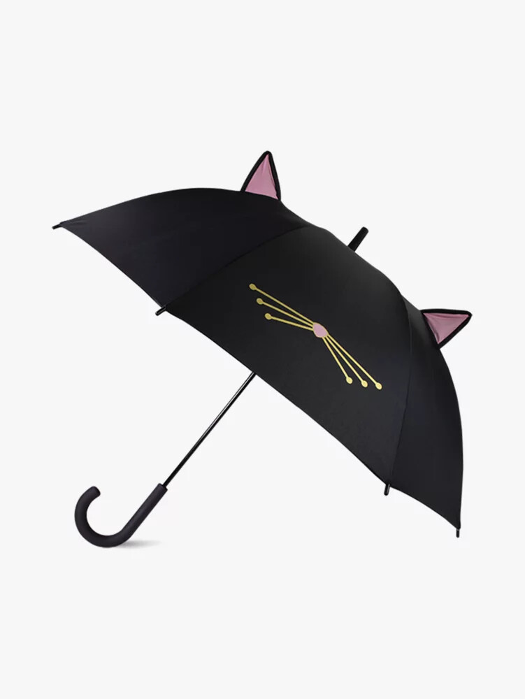 cat umbrella black