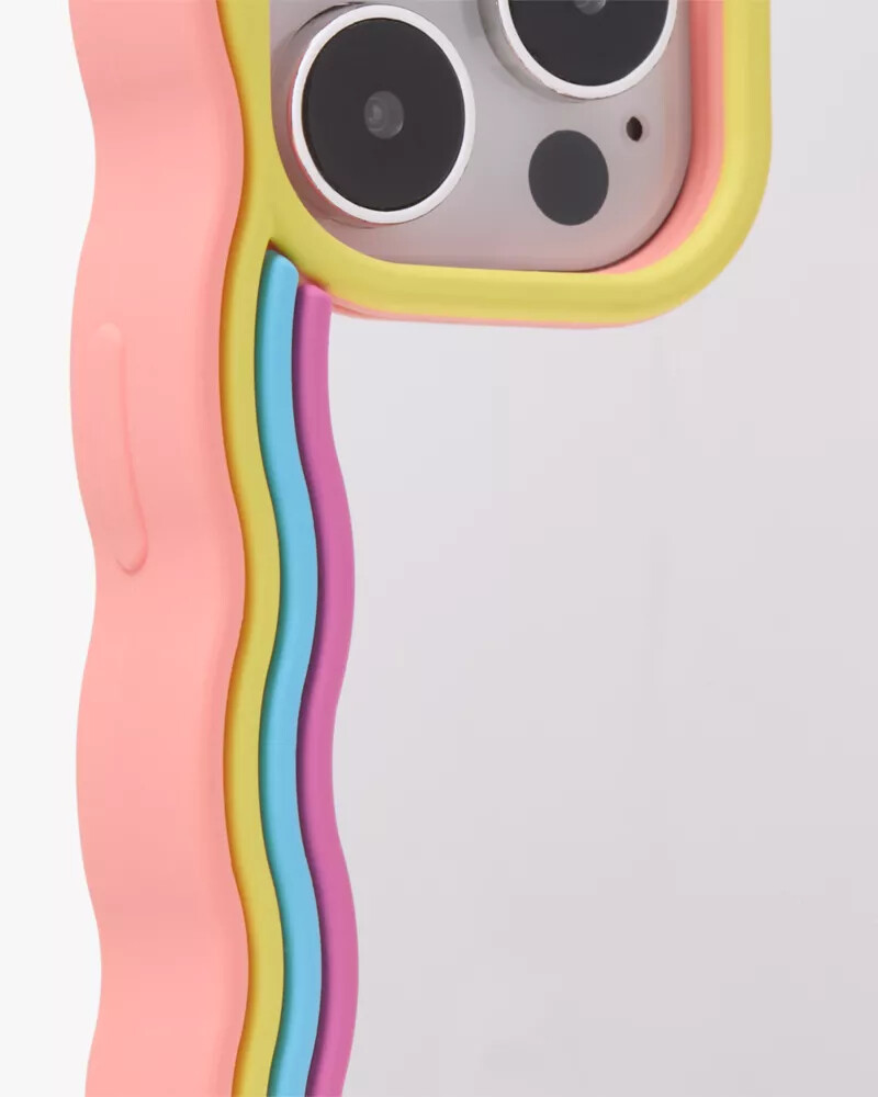 rainbow mirrored iphone 15 case multi