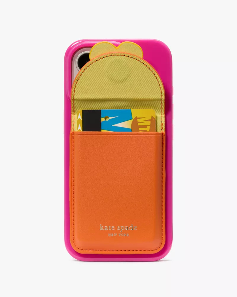 floral wallet iphone 16 pro case pink multi