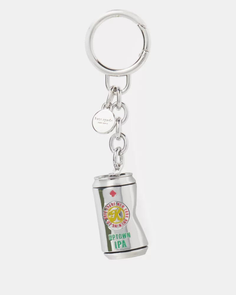 snack time metal bag charm metallic multi
