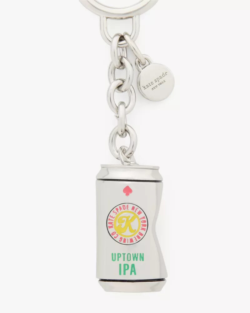 snack time metal bag charm metallic multi