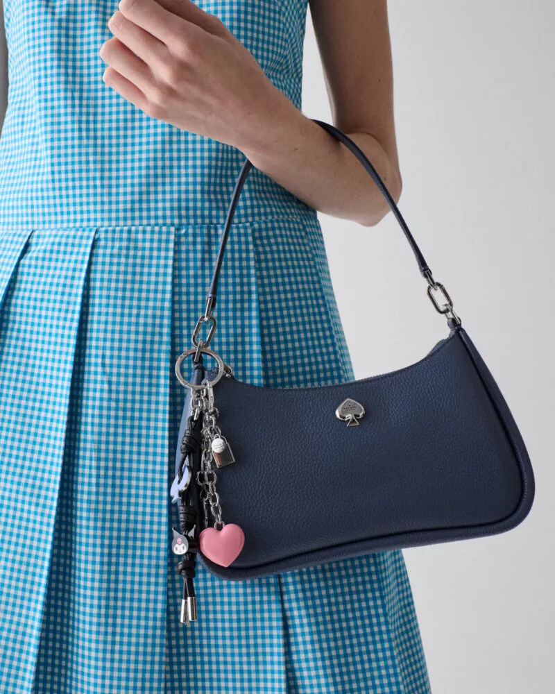 hello kitty and friends x kate spade new york enamel knott bag charm black multi