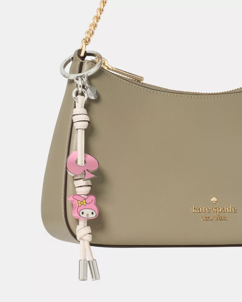hello kitty and friends x kate spade new york my melody enamel knott bag charm pink multi