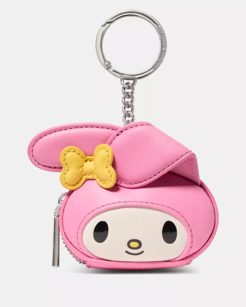 hello kitty and friends x kate spade new york 3d my melody bag charm pink multi