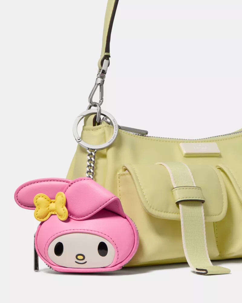 hello kitty and friends x kate spade new york 3d my melody bag charm pink multi