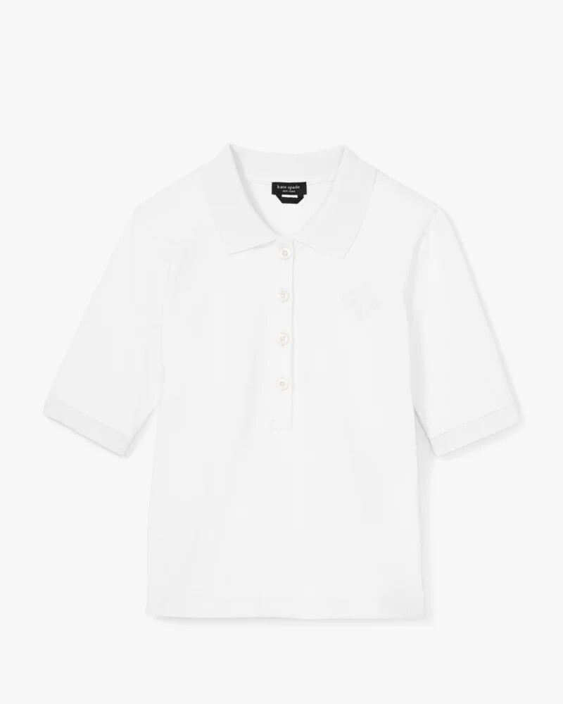 cotton polo shirt fresh white