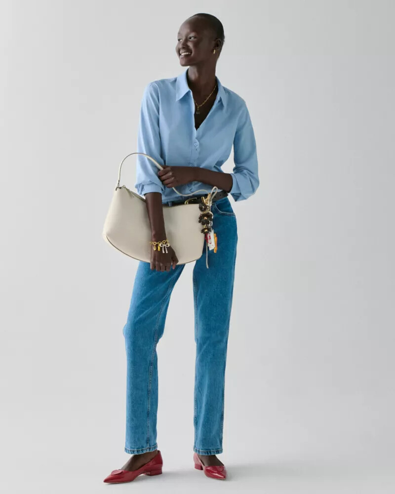 oxford scallop shirt blue