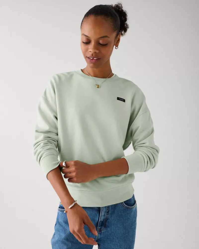 essential logo sweatshirt mint frosting