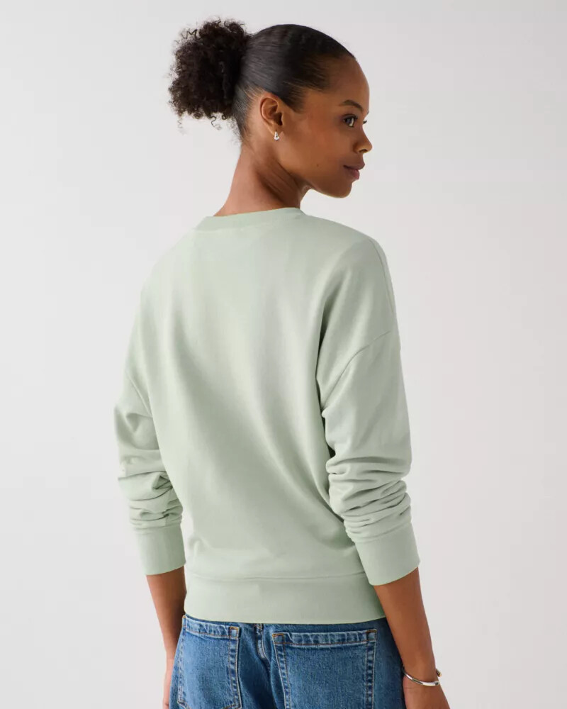 essential logo sweatshirt mint frosting