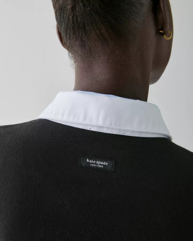 collared rugby shirt black