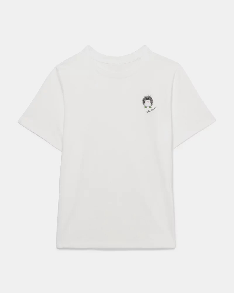 hedgehog tee fresh white