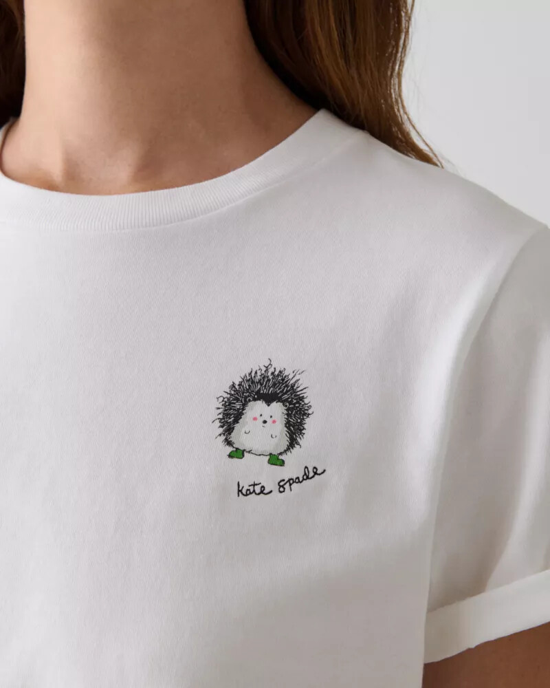 hedgehog tee fresh white