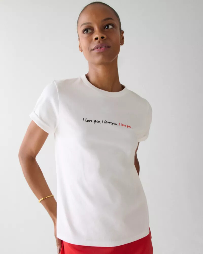 i love you tee fresh white