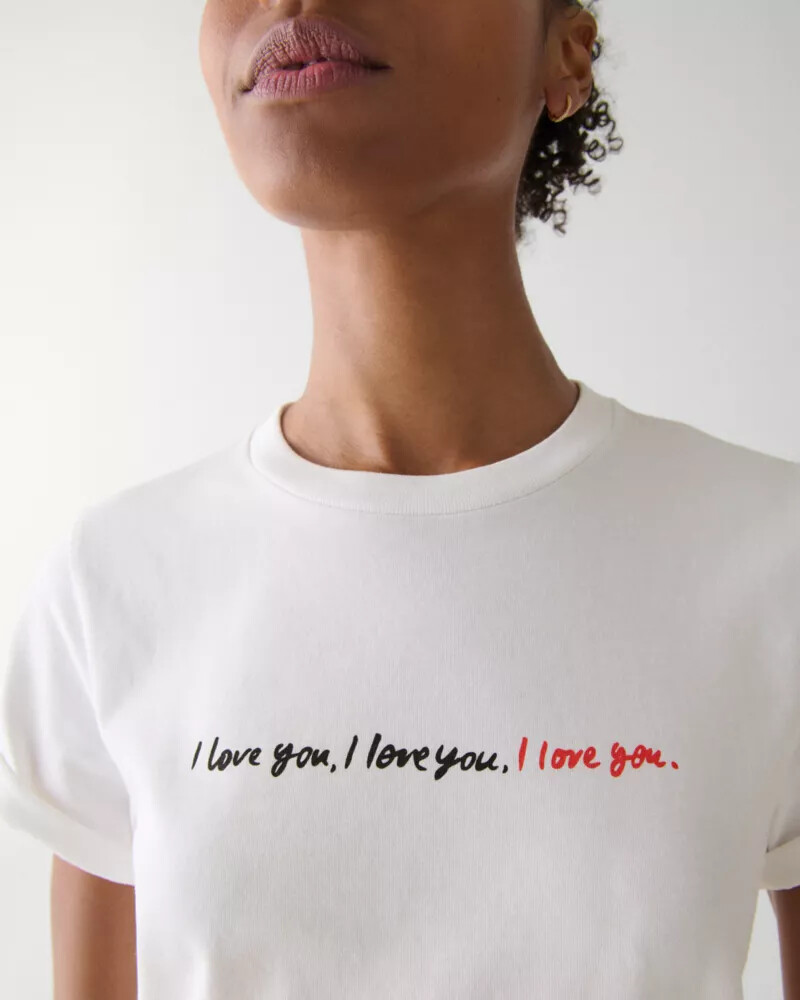 i love you tee fresh white