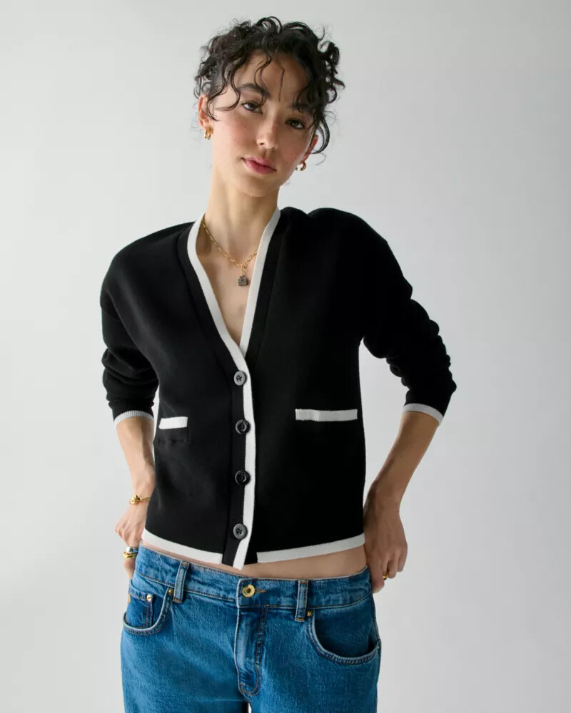 v-neck cardigan multi