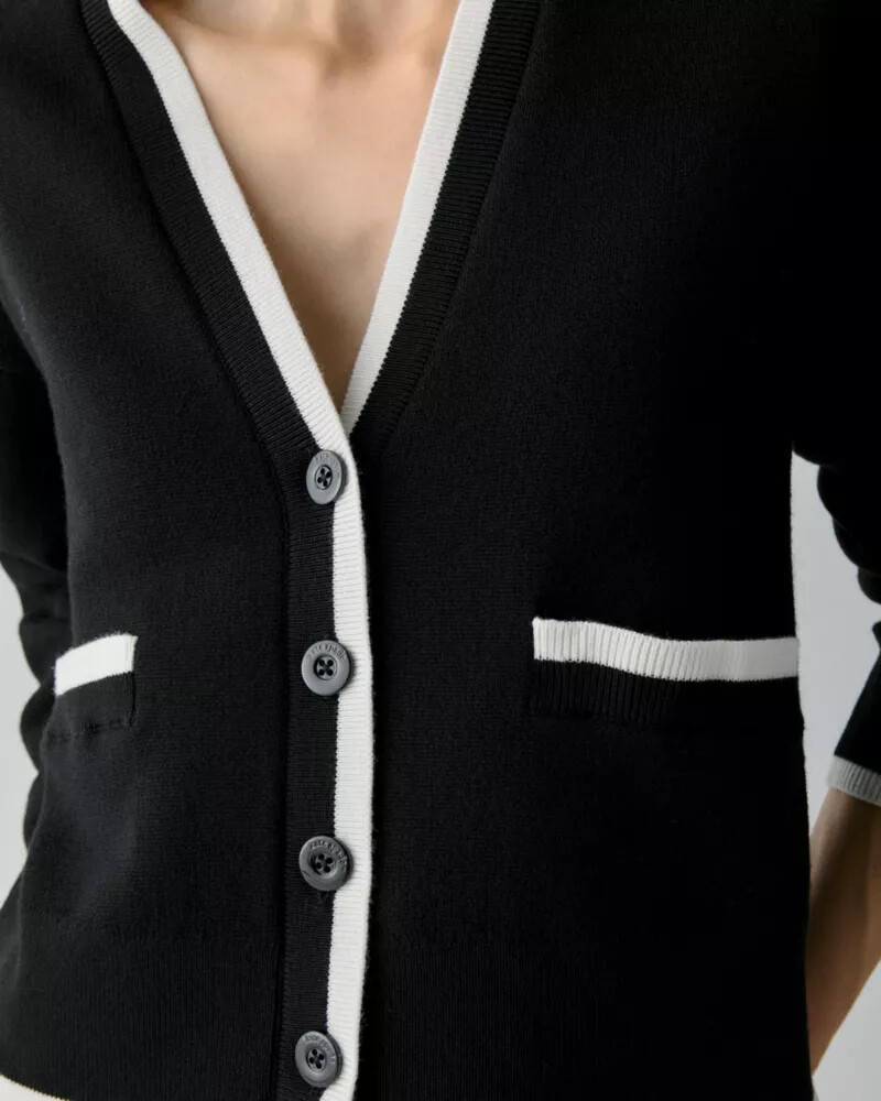 v-neck cardigan multi