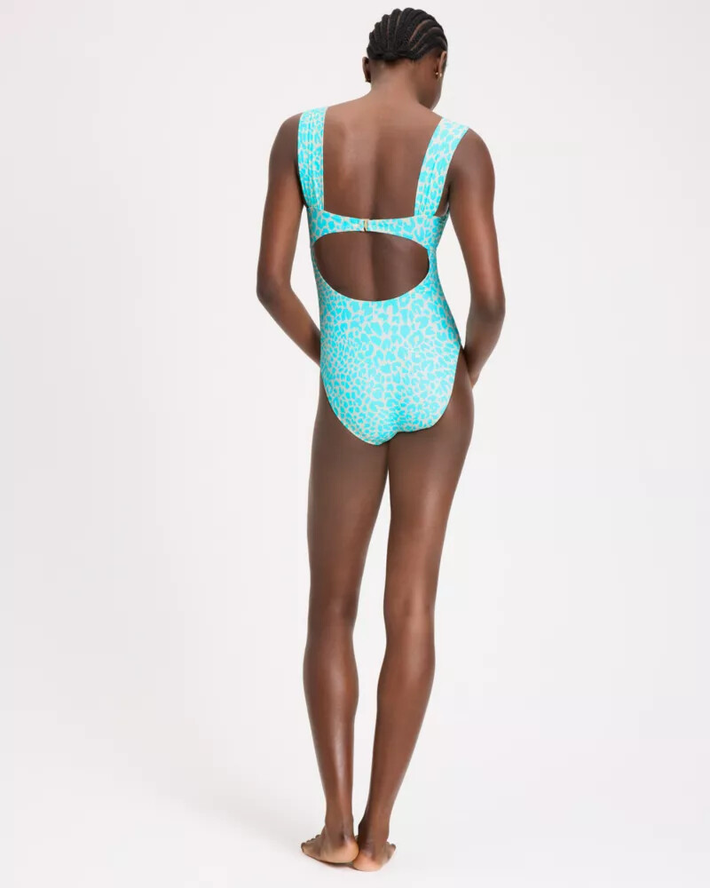 regal leopard one-piece swimsuit multi