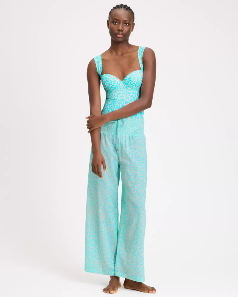 regal leopard one-piece swimsuit multi