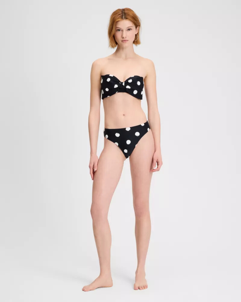 bow bra top black