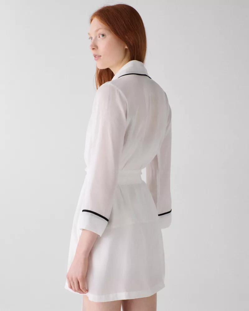 mrs short robe off-white