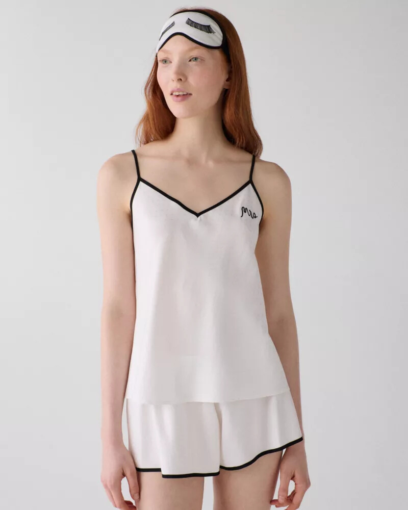 mrs pj set off-white