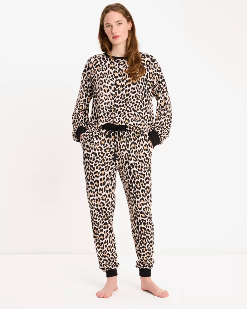 classic leopard jogger pj set leopard lic