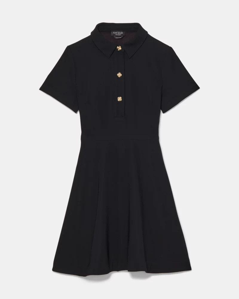 polo mini dress black