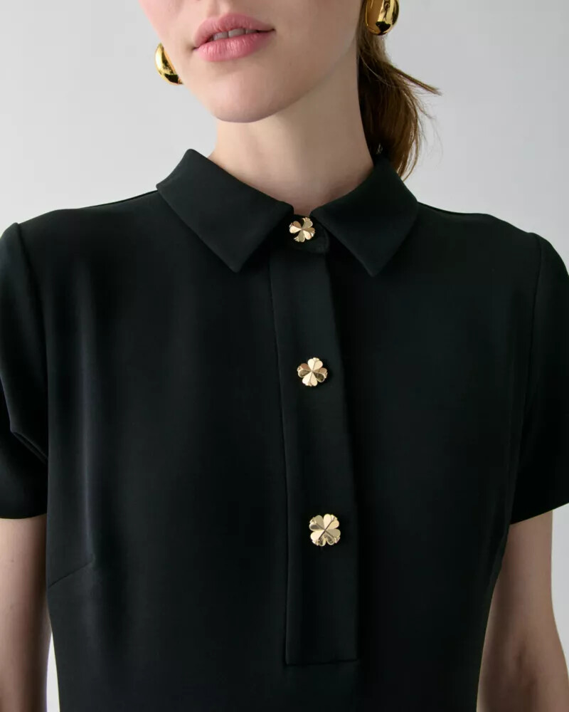 polo mini dress black