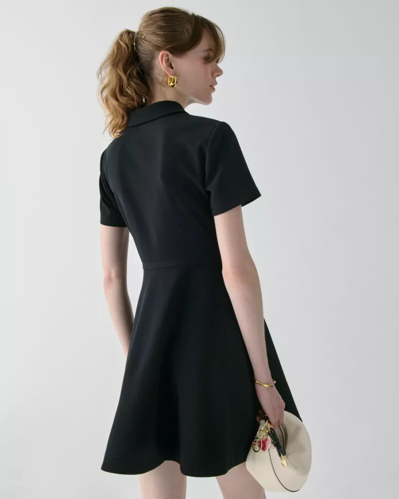polo mini dress black