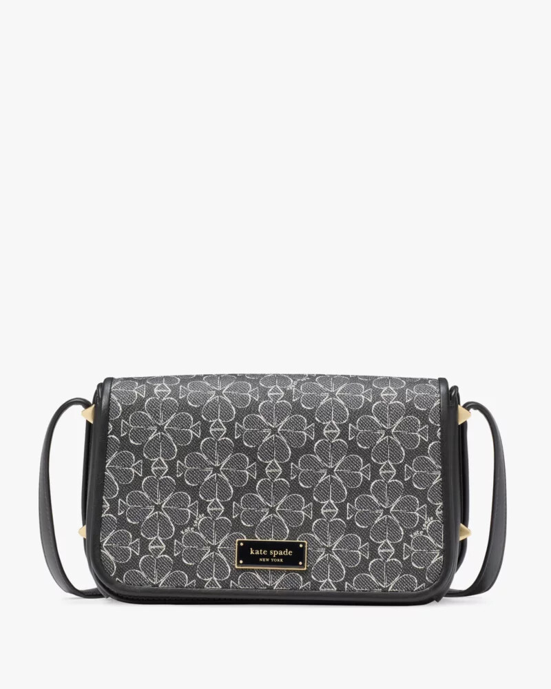 liv spade flower crossbody bag black multi