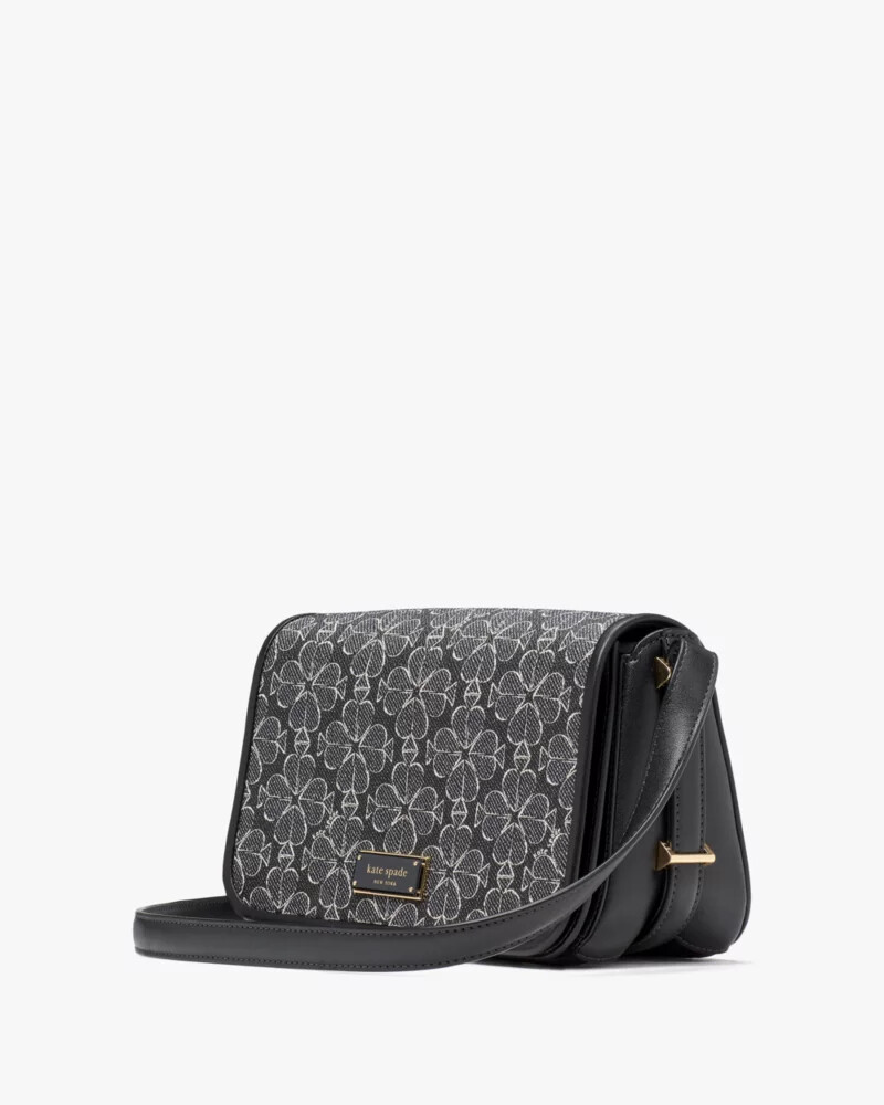 liv spade flower crossbody bag black multi