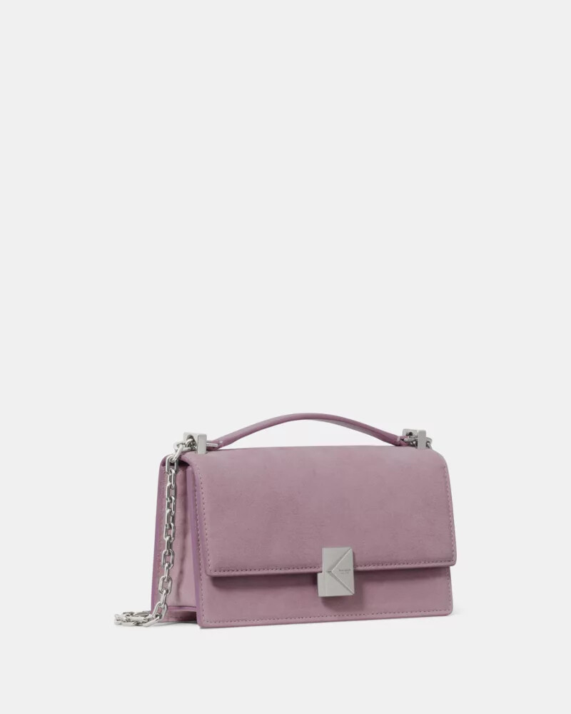 deco suede mini crossbody market purple