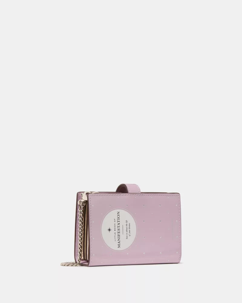 page turner card holder crossbody market purple