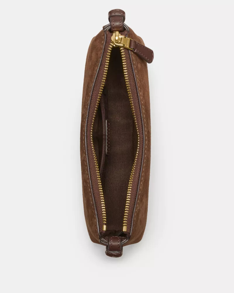 loop suede crossbody hot fudge multi