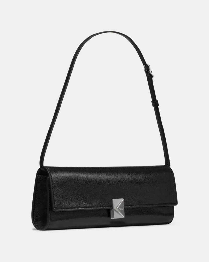 deco glazed soft mini shoulder black