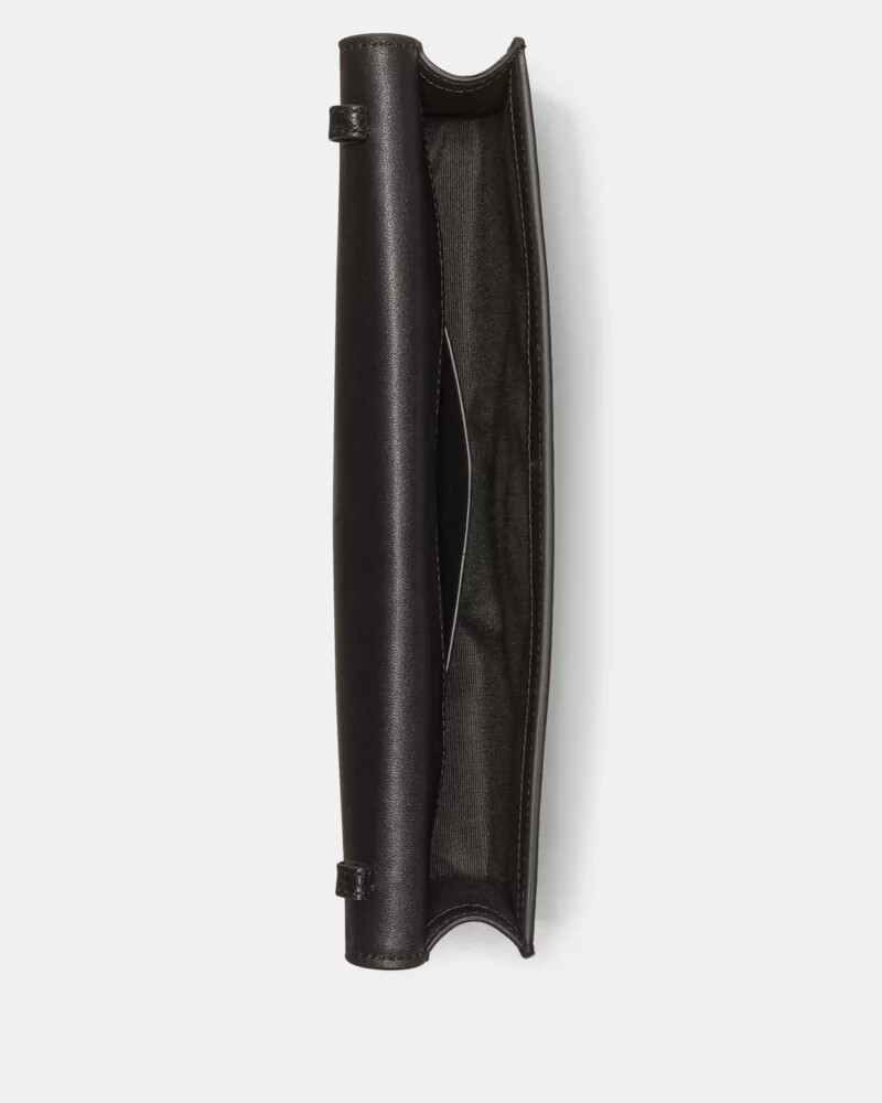 deco glazed soft mini shoulder black