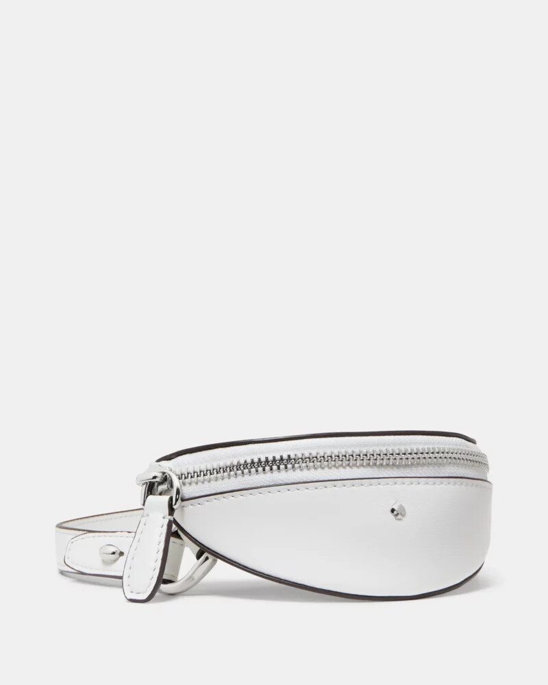 duo fringe crossbody bag true white