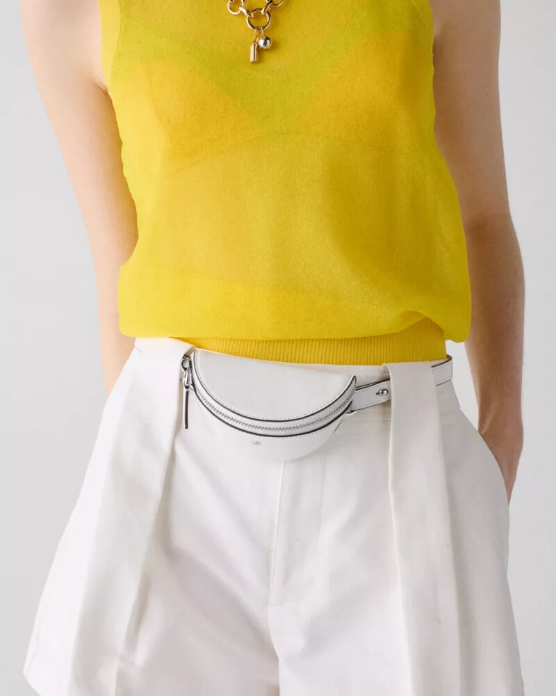 duo fringe crossbody bag true white