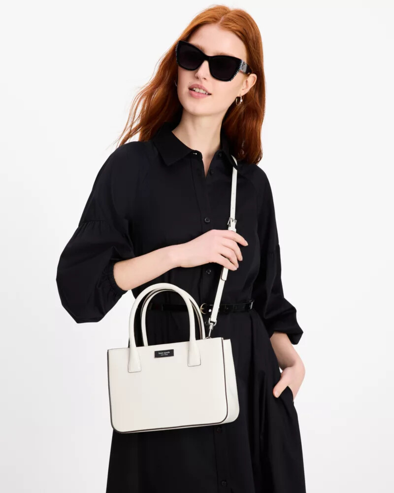 sam icon square tote parchment