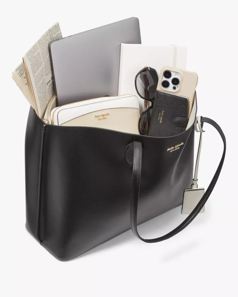 suite large work tote black