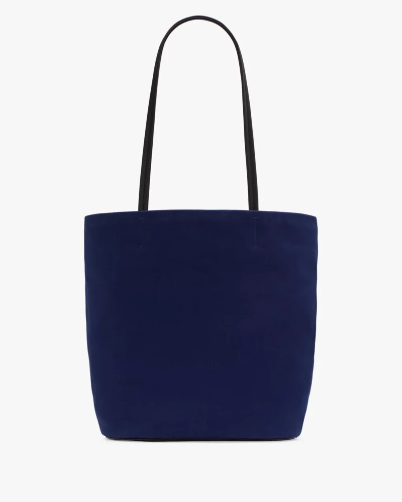 on purpose bouquet canvas large tote deep lake multi