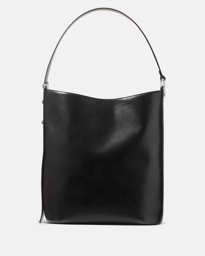 halo large bucket bag black