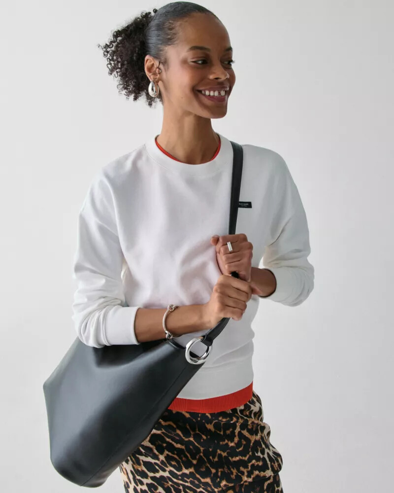 halo large bucket bag black