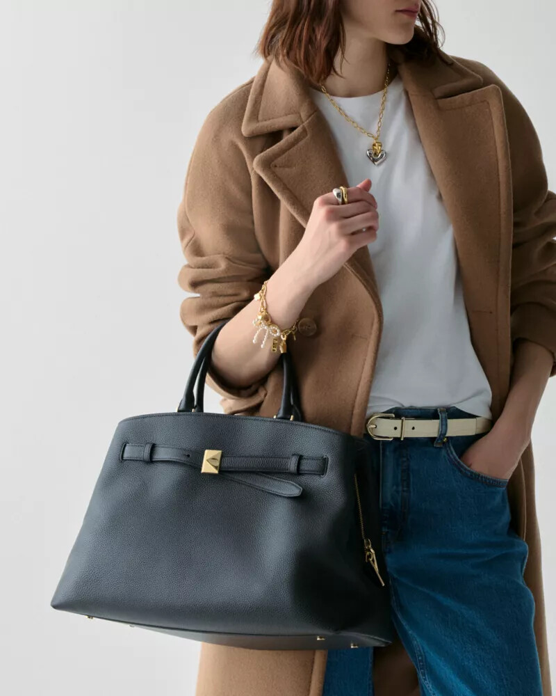 deco work tote bag black