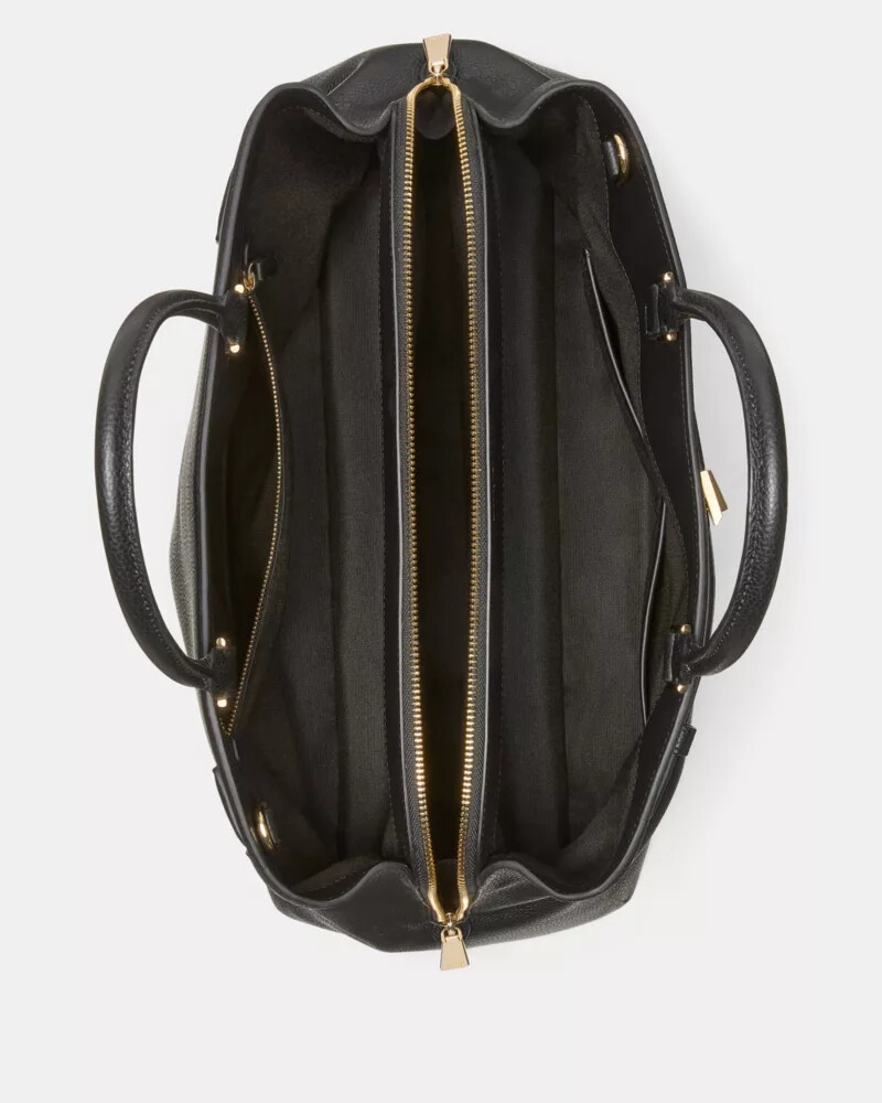 deco work tote bag black