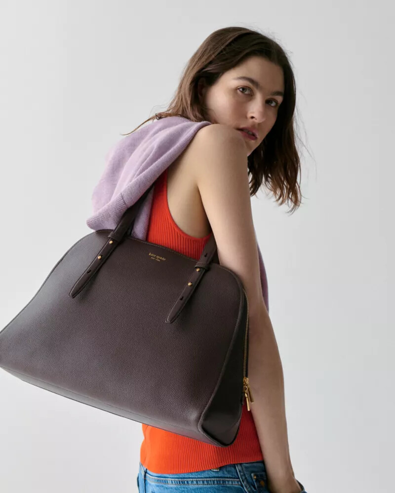maise carryall bag hot fudge