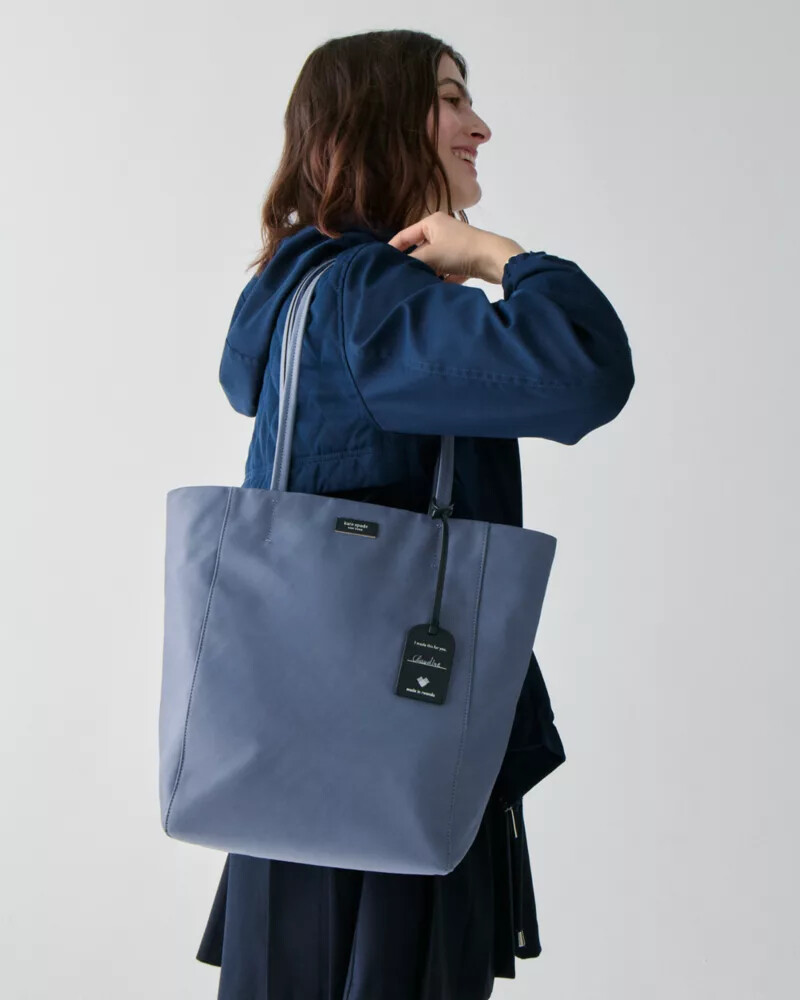 on purpose large tote bag cinder grey