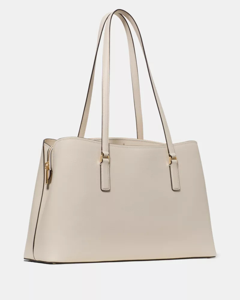 thompson street commuter tote bag cashew milk